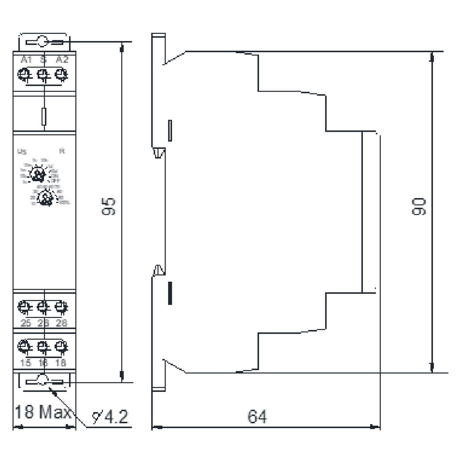 Реле затримки часу на вимкнення NTE9-B1 AC/DC 12-240V АСКО ( A0010240003 ) Реле затримки часу на вимкнення NTE9-B1 AC/DC 12-240V АСКО ( A0010240003 )